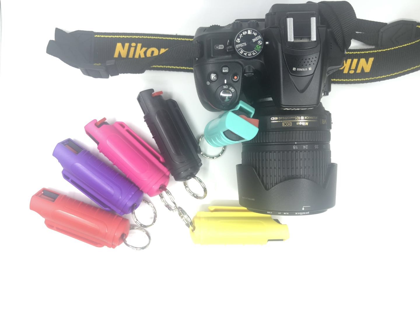 女士便携防身工具测评 钥匙扣防狼喷雾可过安检防狼喷雾携带展示图